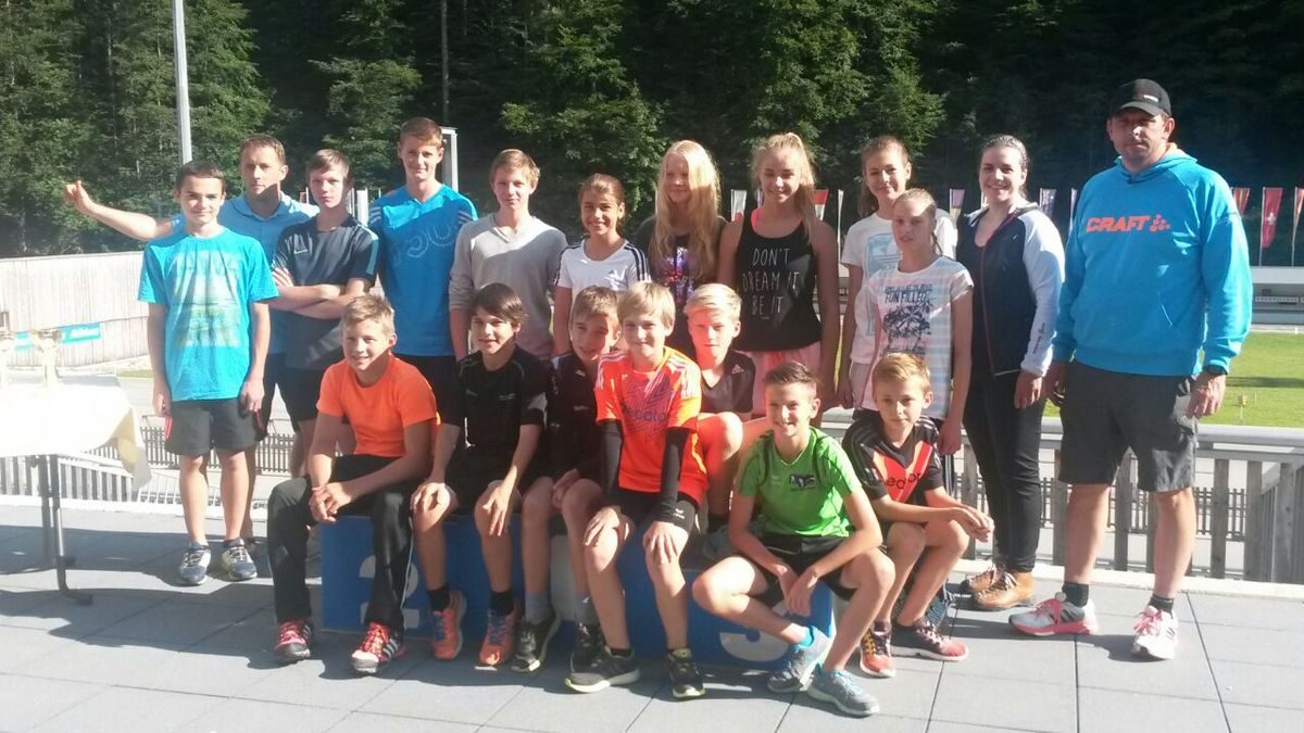 Beitragsbild: Schülerbiathleten testen sich bei Sommerleistungskontrolle