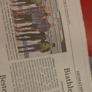 Presseartikel Skiverband Bayerwald Biathlon Winter 2019/2020