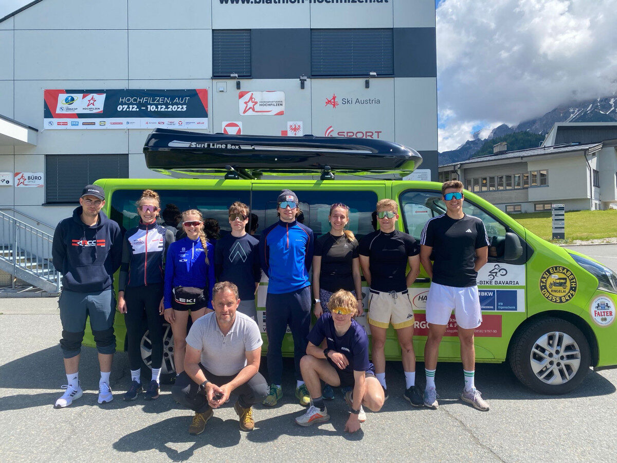 Beitragsbild: Biathleten machen sich in Hochfilzen fit