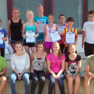 Schüler Biathleten testen sich bei Sommerleistungskontrolle