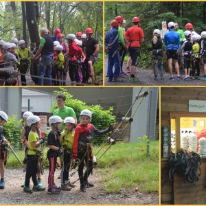 „Schneid“ holen im Kletterwald Waldkirchen für die Nachwuchssportler des WSV