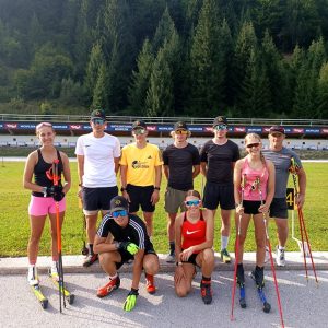 Biathleten trainieren in Hochfilzen